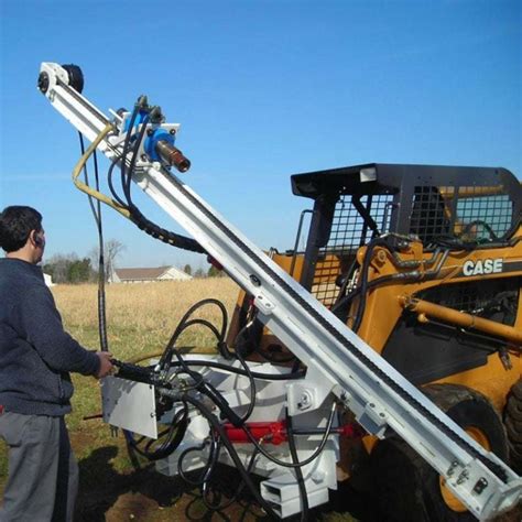 skid steer mounted rock drill